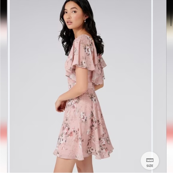 Evernew Melbourne Venice Flutter Sleeve Dress - Picture 2 of 8